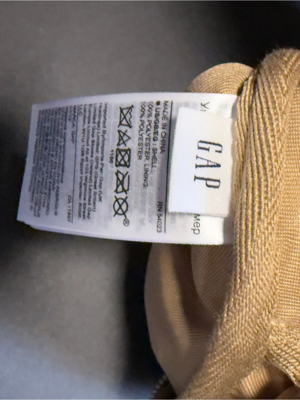 GAP Sherpa Beige Crossbody Belt Bag